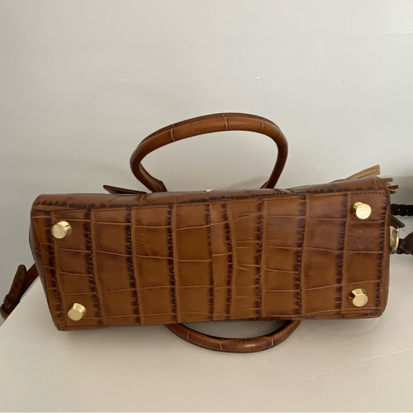 GILI Got It Love It genuine leather Croc embossed handbag purse NWOT - Picture 7 of 13